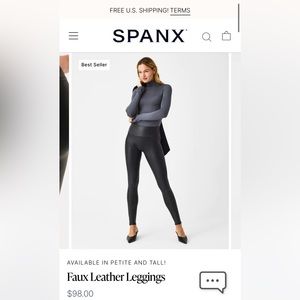 Spanx leggings. Size medium. Like new, only worn a few times.